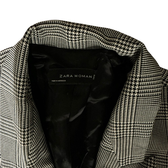 Zara Black and White Houndstooth Jacket - Picture 1 of 2